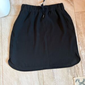 lululemon athletica Black Drawstring Mini Skirt